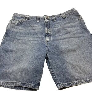 Wrangler Mens 44 Blue Jean Shorts Carpenter 100% Cotton